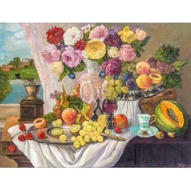 Letnja trpeza sa pogledom na Kalemegdan - Olja Nikonova - ON-212