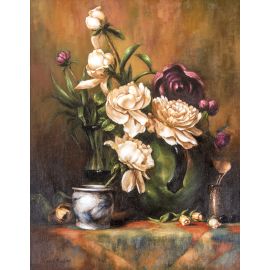 Mrtva priroda sa božurima - Ljiljana S.Milinković - LJM-328