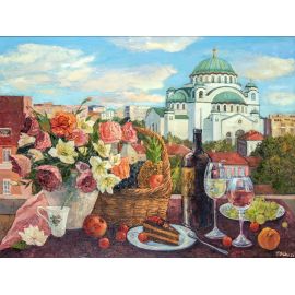 Predah sa pogledom na Hram Svetog Save - Olja Nikonova - ON-261