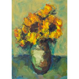 Žuto cveće u vazi - Dragan Backić - O1
