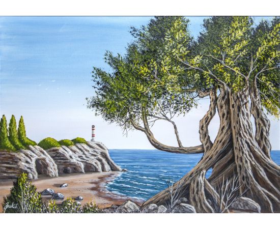 Maslina i svetionik - Jadran Đukić - JĐ-64