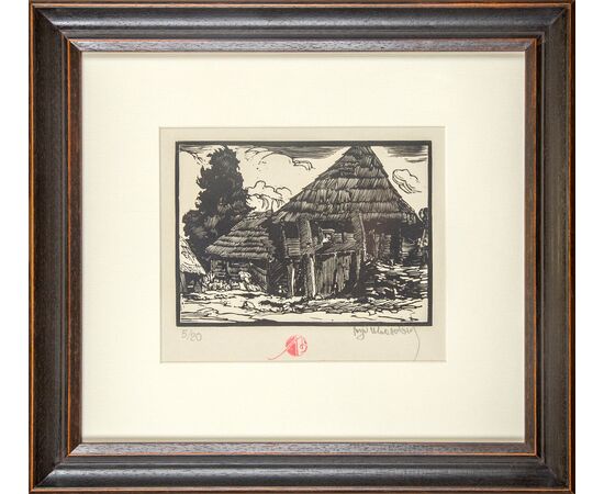 Motiv iz Sjenice, 1935. godina (iz kolekcije porodice umetnika) - Ljubomir Ljuba Ivanović - LJI-1