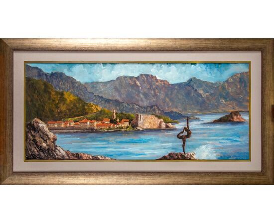 Pogled na Budvu - Milan Lazarević - ML-33