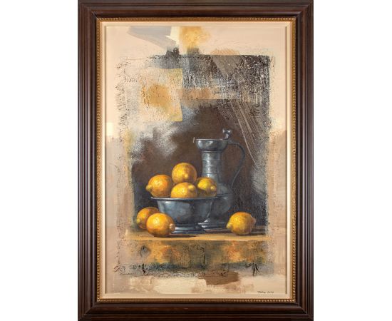 Mrtva priroda - posuda sa limunom - Dragan Petrović Pavle - DPP-725