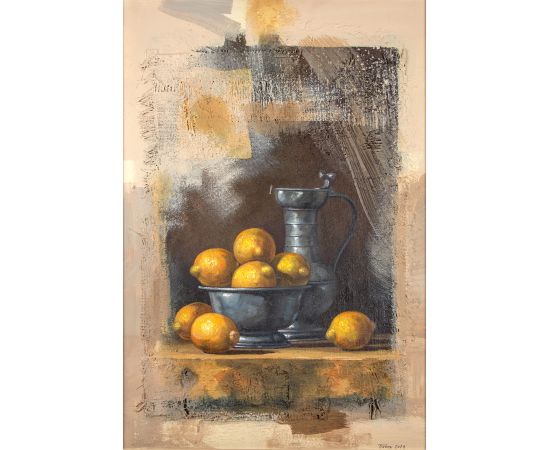 Mrtva priroda - posuda sa limunom - Dragan Petrović Pavle - DPP-725