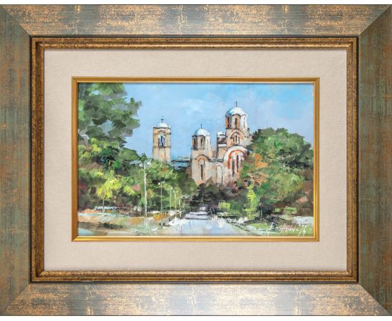 Crkva Svetog Marka u zelenilu - Branko Dimitrijević - BD-695 Crkva Svetog Marka u zelenilu - Branko Dimitrijević - BD-695