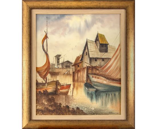 Zaliv u zlatnom svetlu - Miroslav Nikolić - MN-110