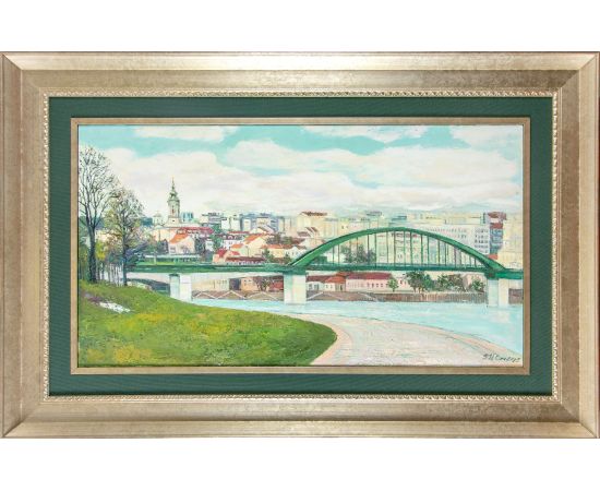 Beogradski most i stari grad - Olja Nikonova - ON-197