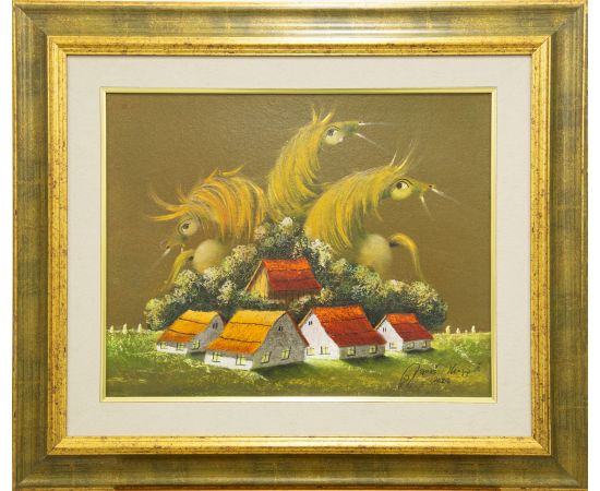 Konji kraj starog puta - Janoš Mesaroš - JM -489