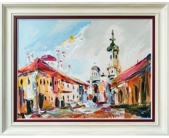 Pogled na Sabornu crkvu -Stojan Đurić -SĐ-45