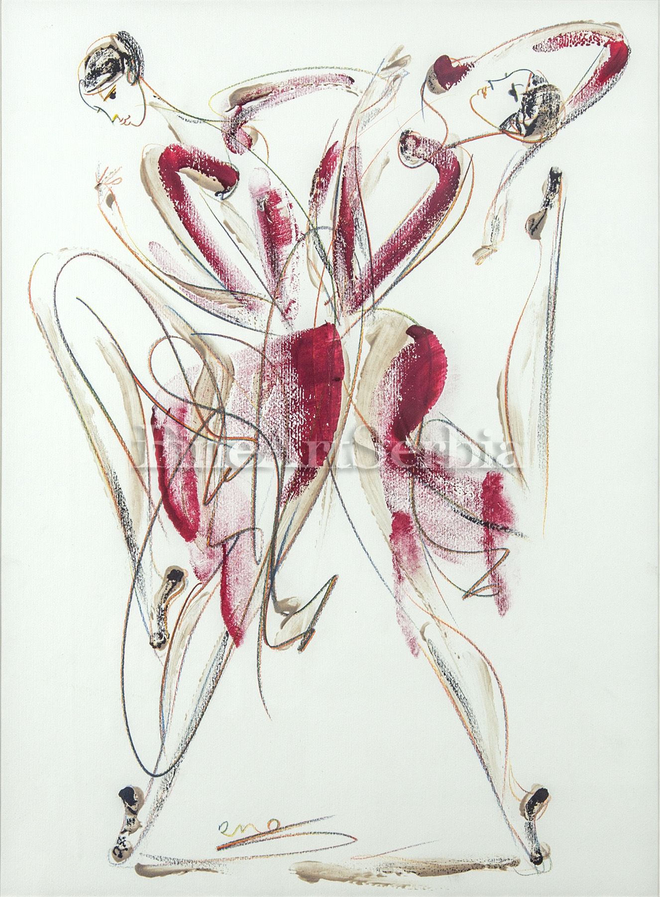 Artists :: Dušan Rajšić :: Elegancija pokreta II - Dušan Rajšić